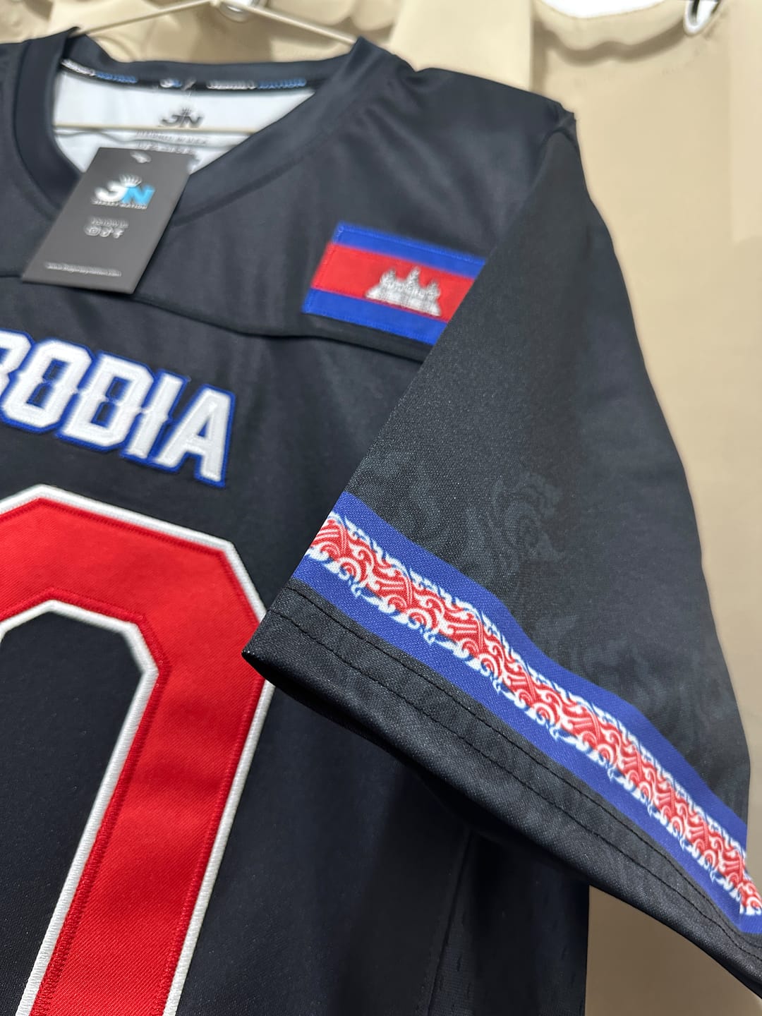 Customer photo review of Cambodia Heritage Custom Football Jersey
