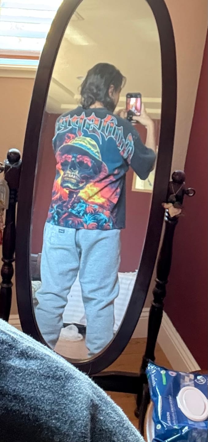 Customer photo review of GodSpeed Natural Disaster Tee 'Black'