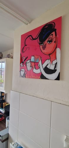 Customer photo review of Barista lady