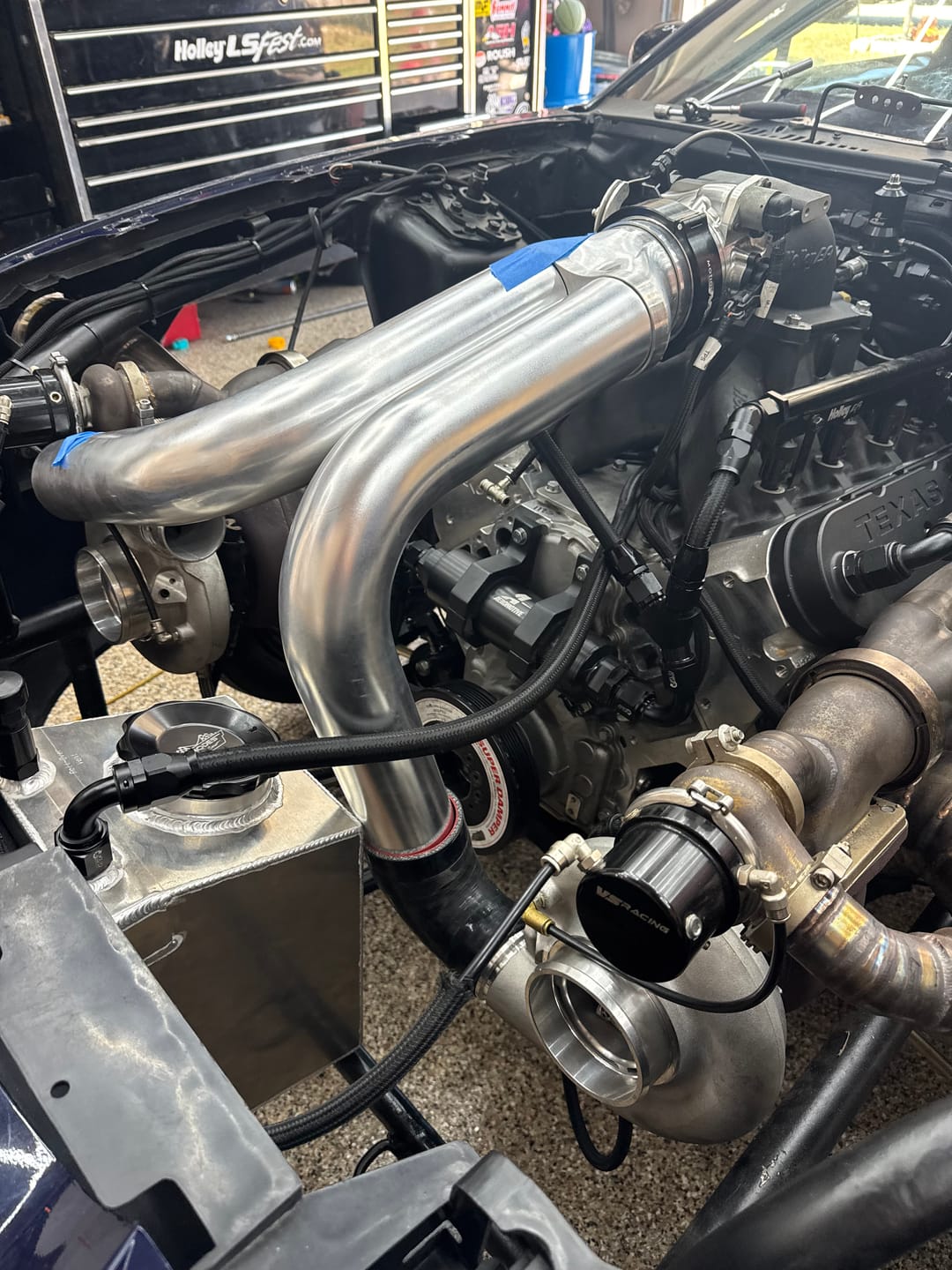 Customer photo review of Quick Seal Connector Kit 4" w/ 3 Piece Clamp and Weld Flanges 21-140