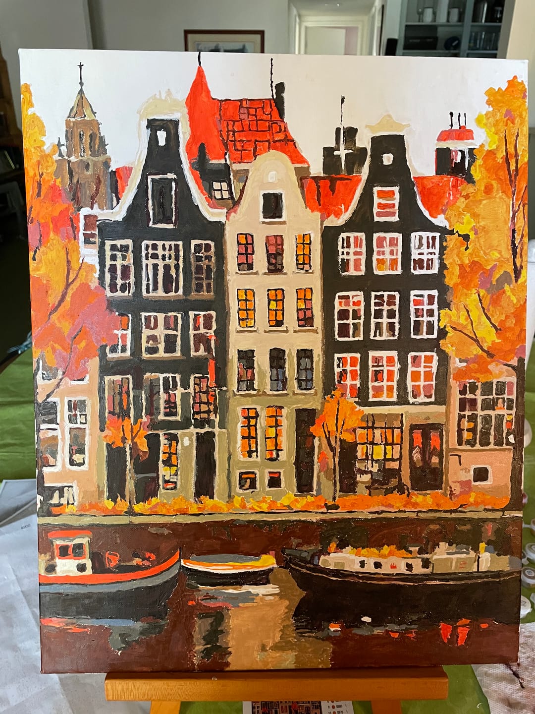 Customer photo review of Gorgeous Amsterdam | Paint by Numbers