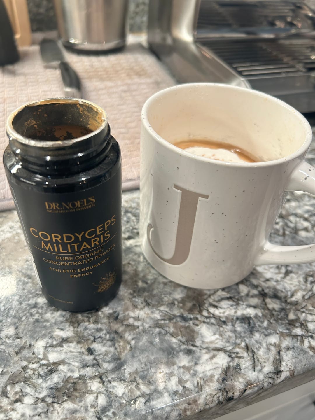 Customer photo review of Organic Lion's Mane Dual Extract Mushroom Powder