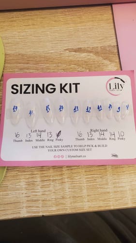 Customer photo review of Sizing Kit