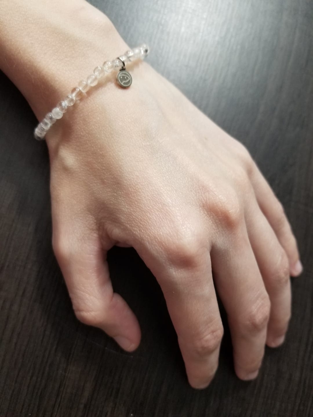Customer photo review of Clear Quartz Bracelet Mini