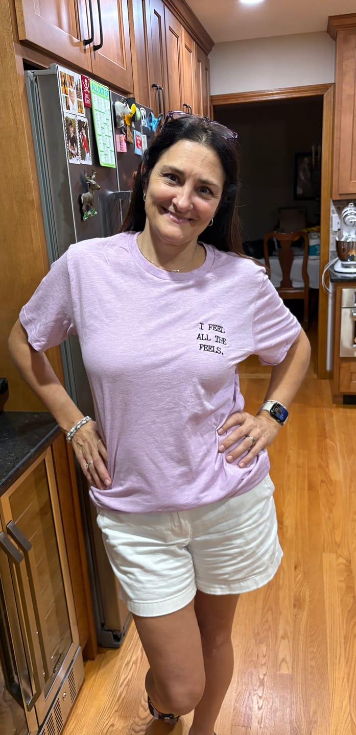 Customer photo review of It's Okay To Not Be Okay T-Shirt