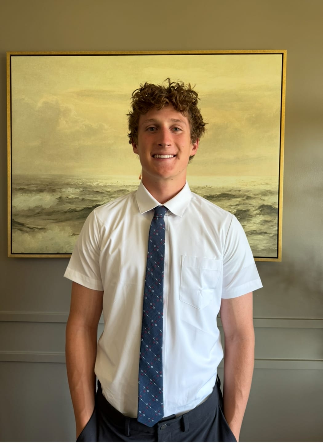 Customer photo review of Phenom Classic White Short Sleeve Dress Shirt
