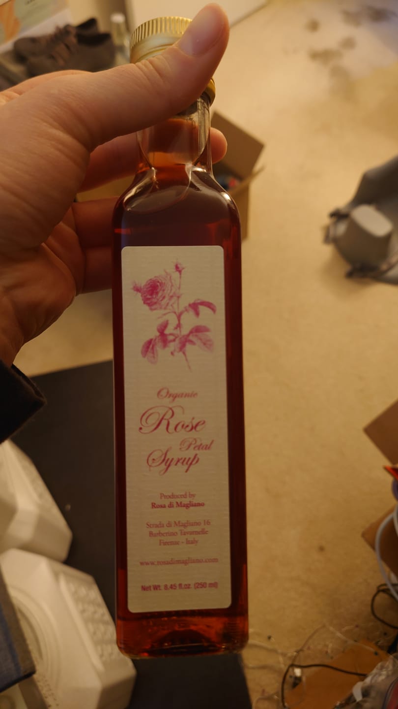 Customer photo review of Rose Syrup, Certified Organic - 8.5 oz (250mL)