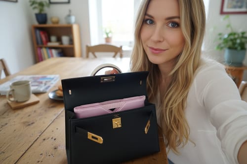 Customer photo review of Hermès Mini Kelly Organizer – Eco Naia™ Insert by Sorte