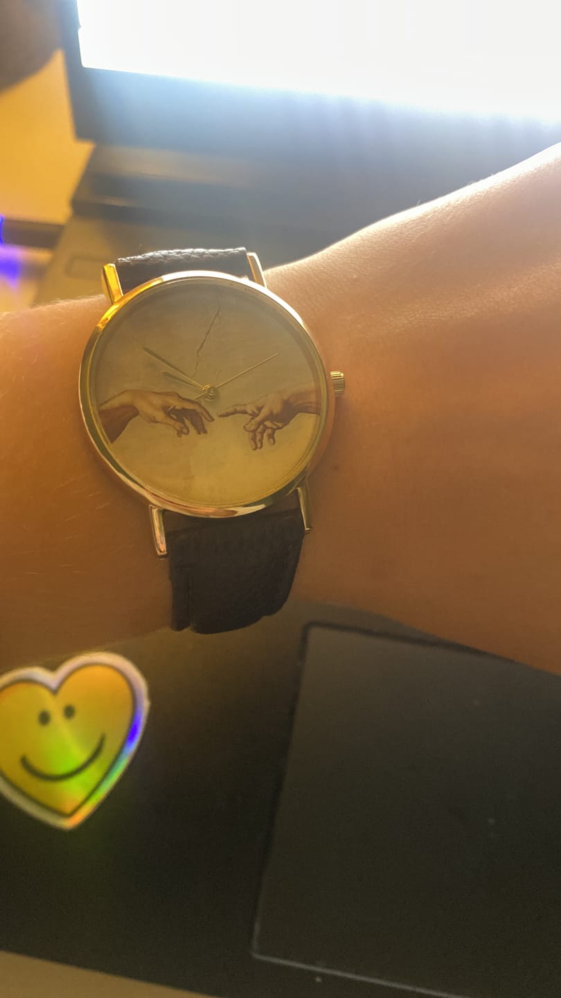 Customer photo review of Michelangelo The creation of Adam Watch