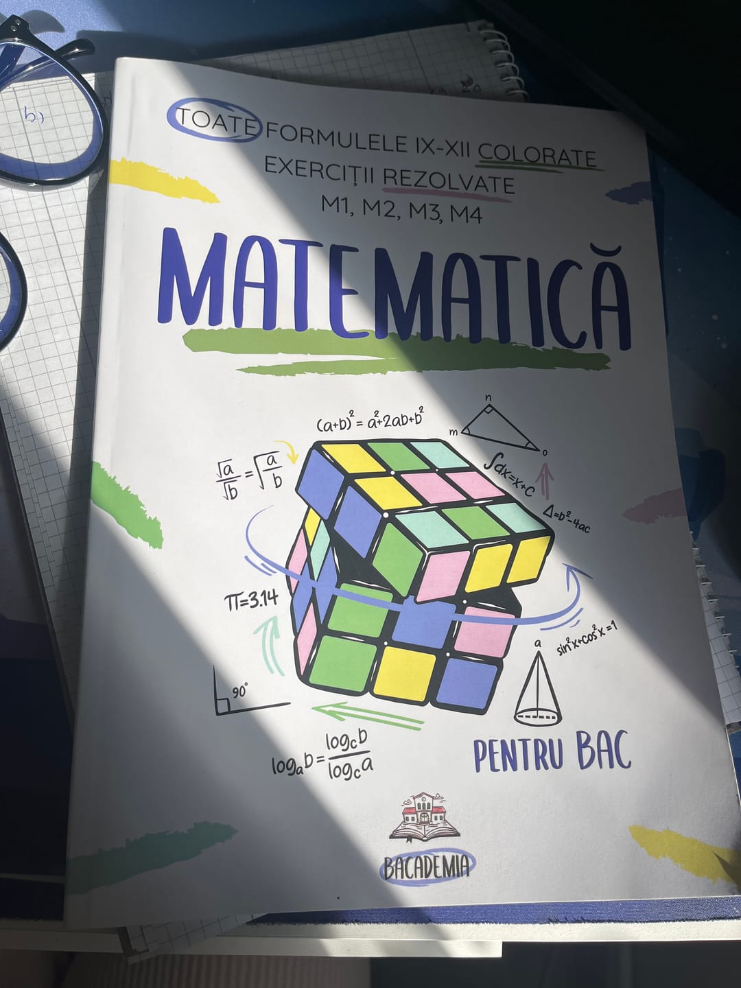 Customer photo review of Carte Matematică Bacalaureat (M1, M2, M3, M4) Bacademia