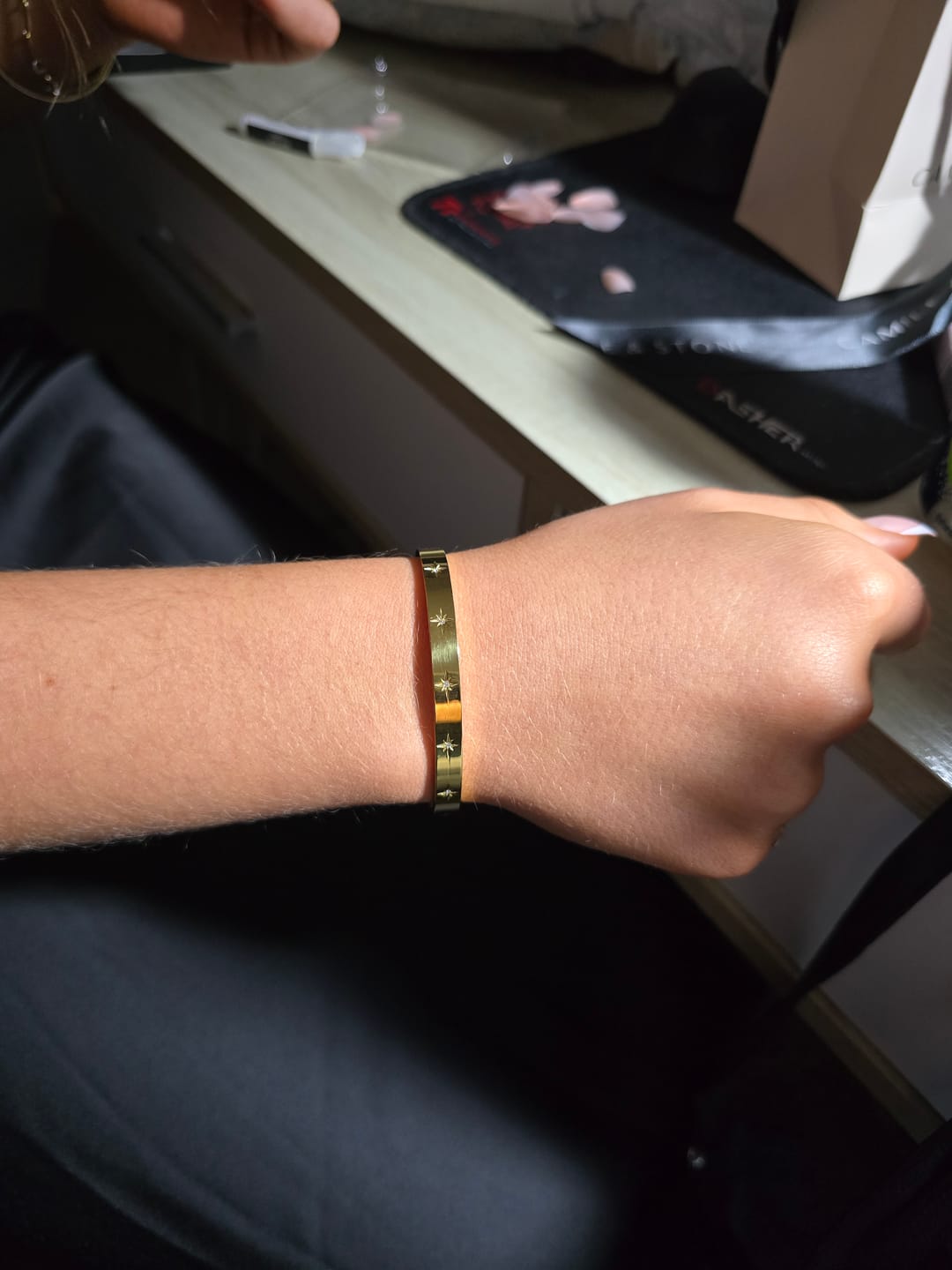 Customer photo review of North Star Bangle Bracelet