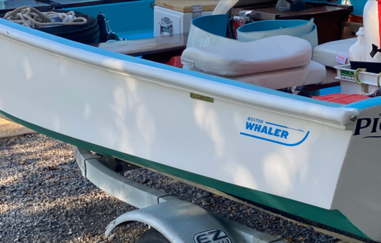 Customer photo review of Boston Whaler 3 Piece OEM Rub Rail, **All Bright White**  - Fits Classic 9' - 17'