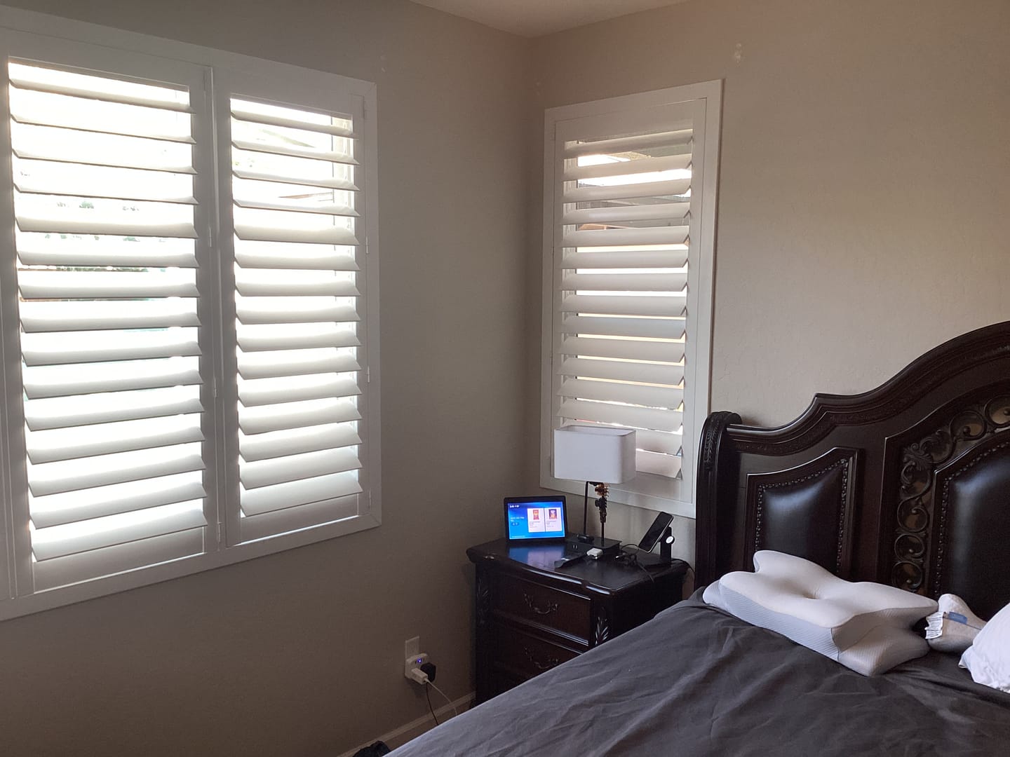 Customer photo review of Economy Polyresin Plantation Shutter
