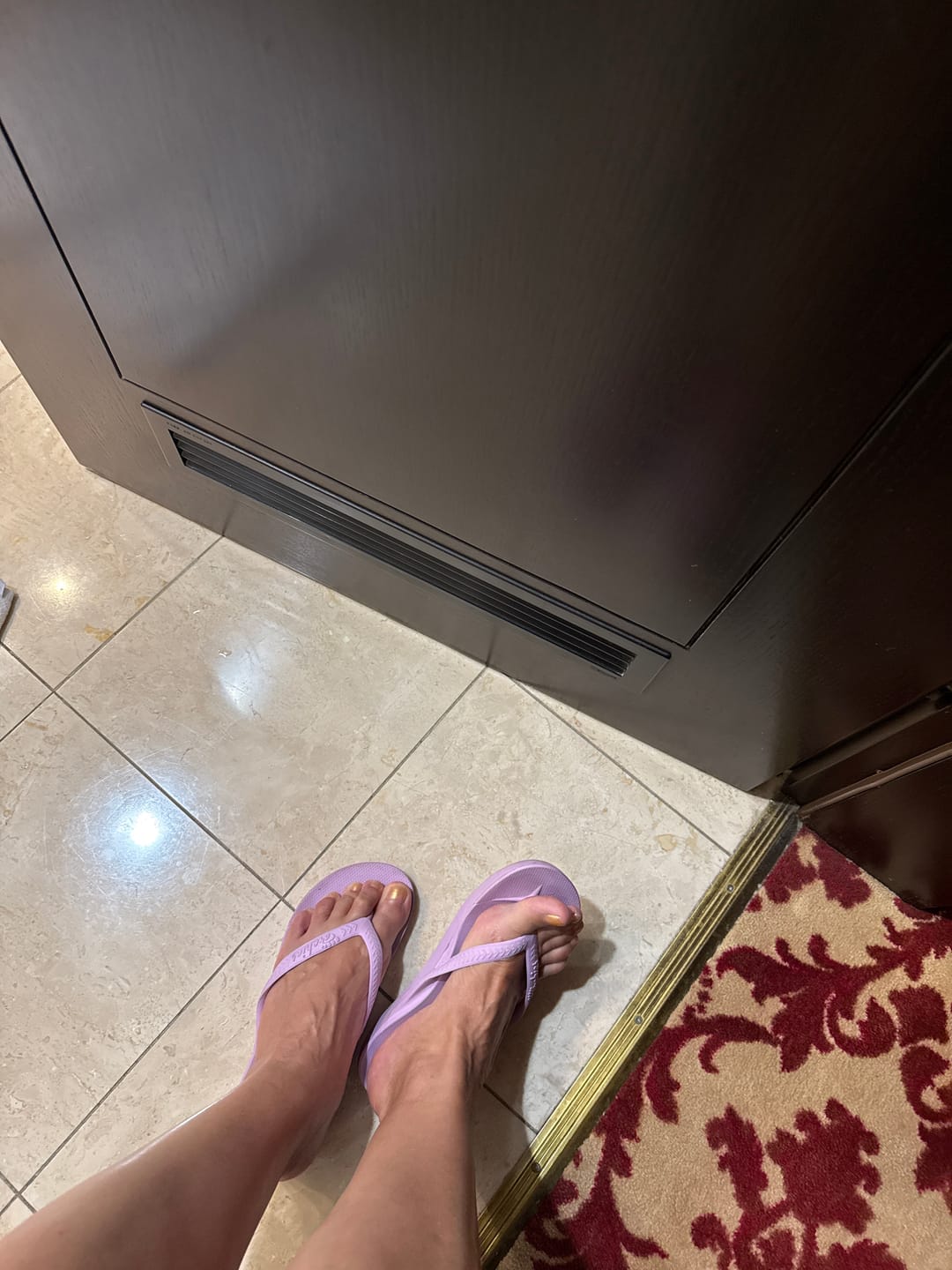 Customer photo review of Peach - Arch Support Flip Flops