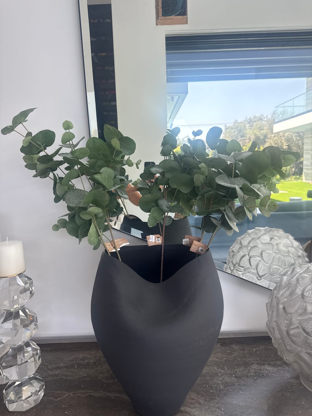 Customer photo review of Delamo Ceramic Vase - 17" Large Decorative Vessel
