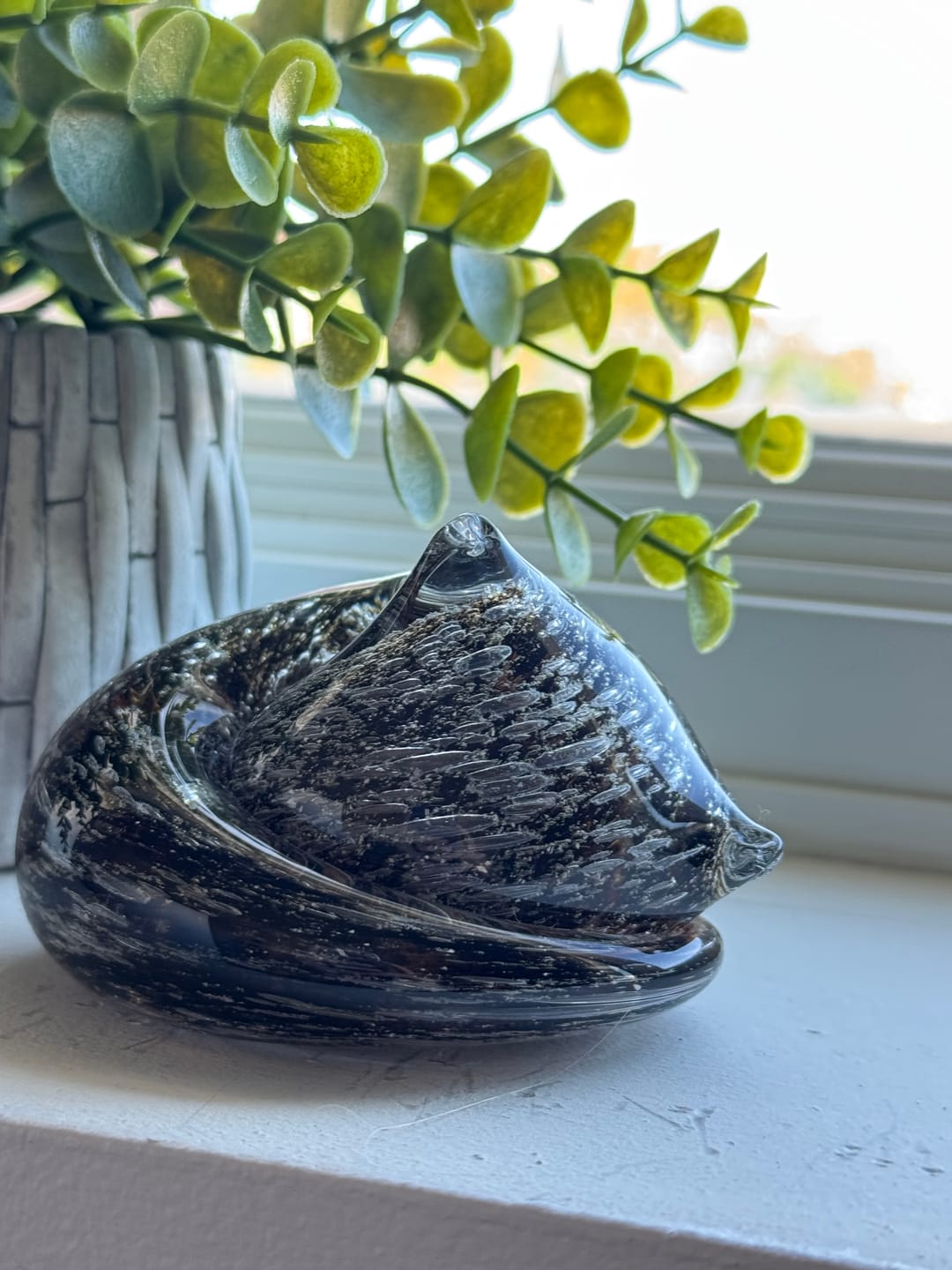 Customer photo review of Sleeping Cat with Infused Cremation Ashes