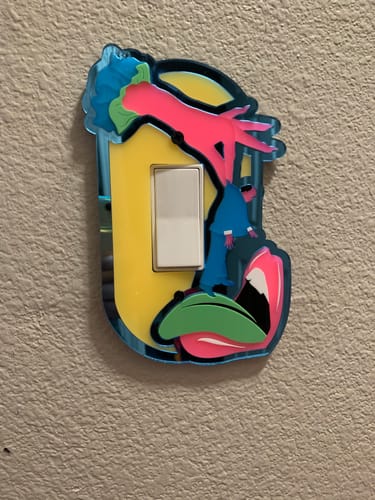 Customer photo review of Maneater Light Switch Cover