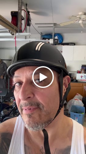 Customer video review of New- Polo Switchback DOT Reversible Helmet Flat & Gloss Black