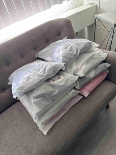 Customer photo review of Purple Brand Jeans