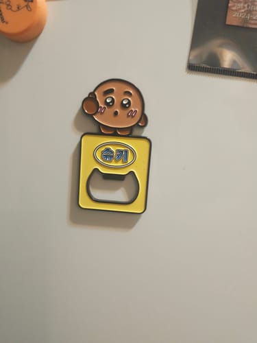 Customer photo review of BT21 - SOUVENIR EDITION MAGNET OPENER