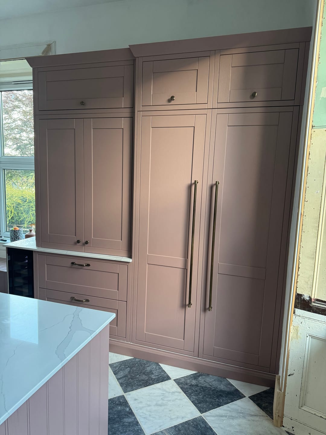 Customer photo review of Classic Aged Brass Cupboard Handles