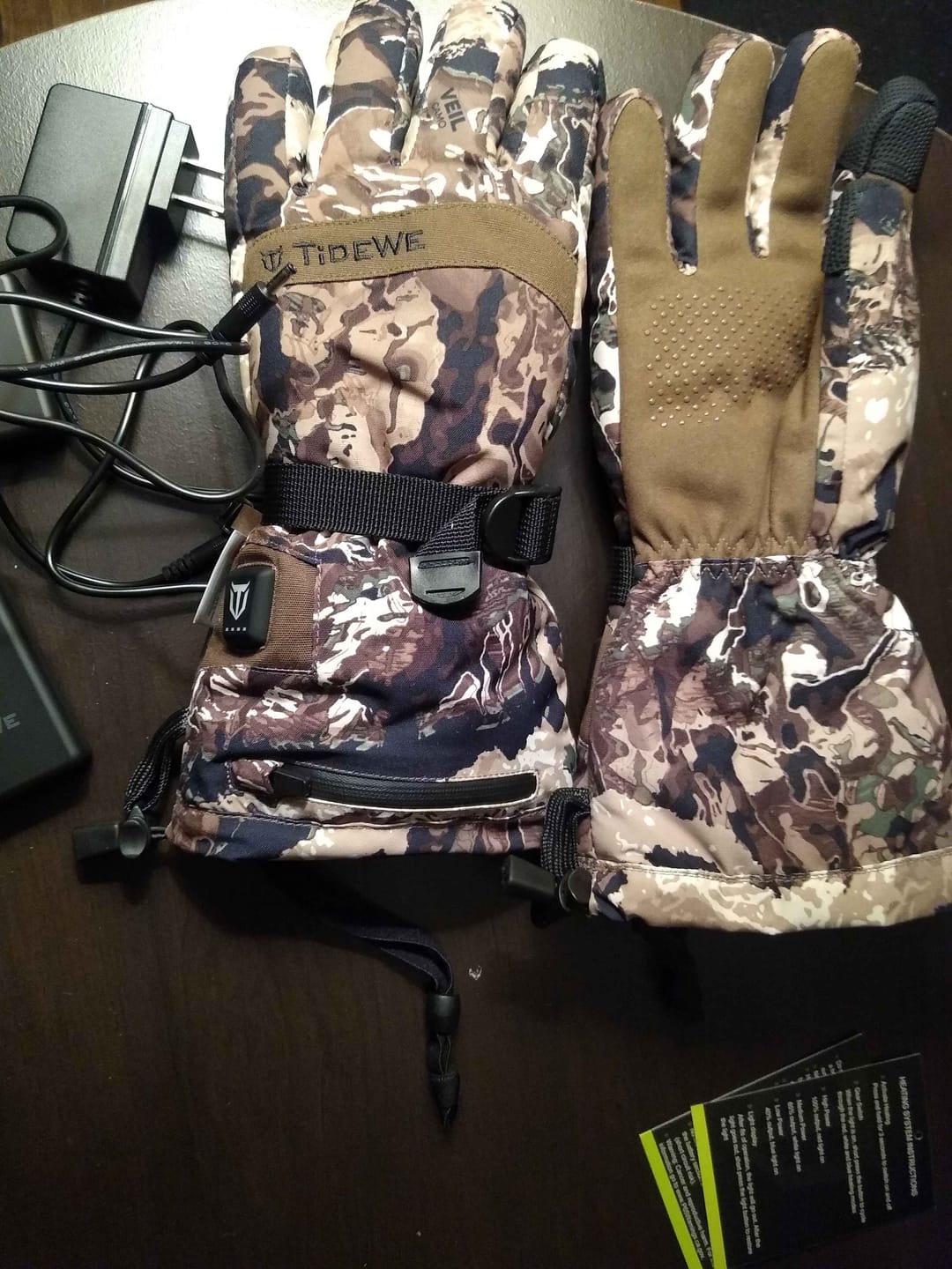 Customer photo review of Heated Insulated Hunting Gloves