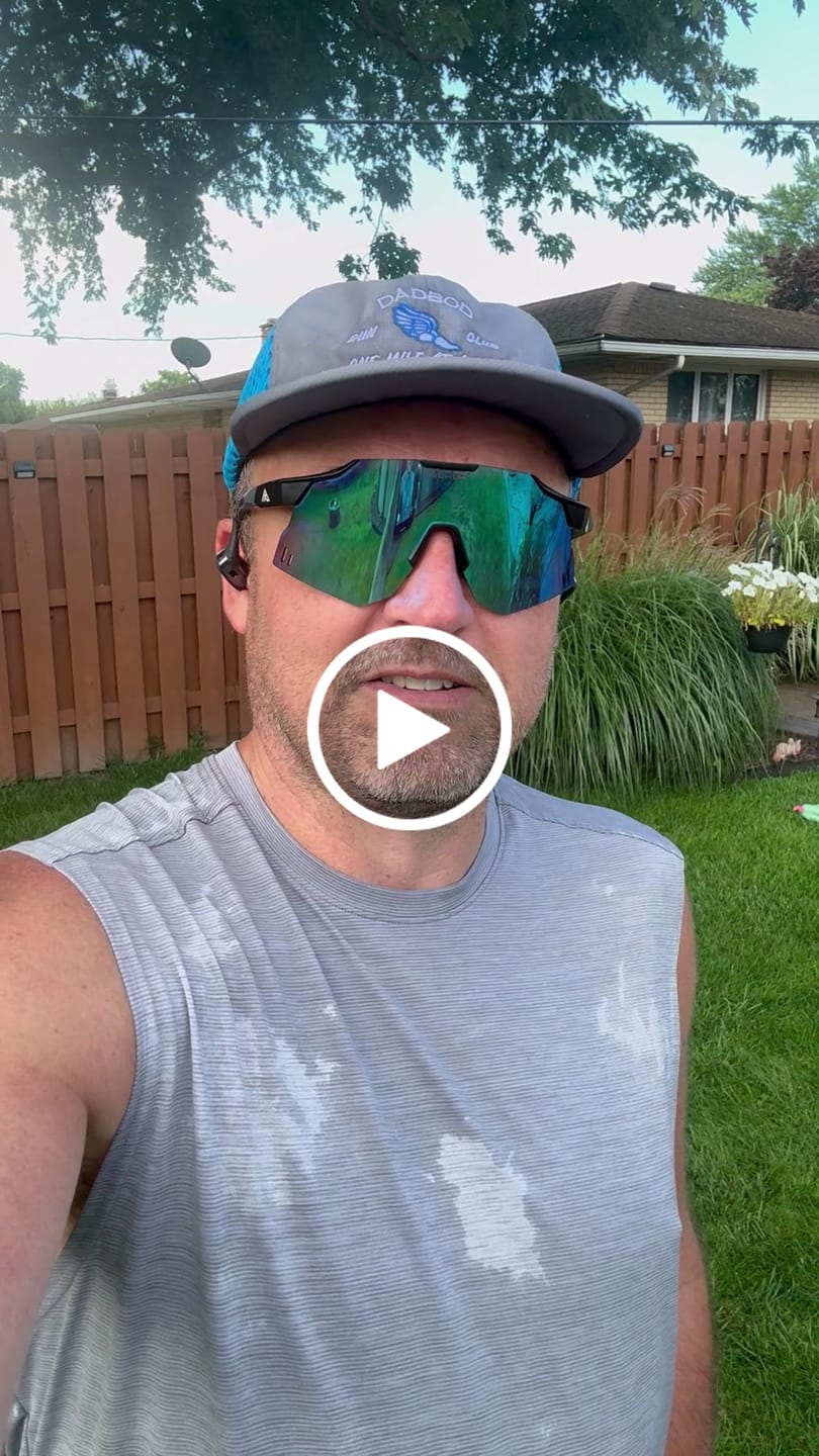 Customer video review of Dadbod Running Athletic Hat V.2 (Ice Blue)