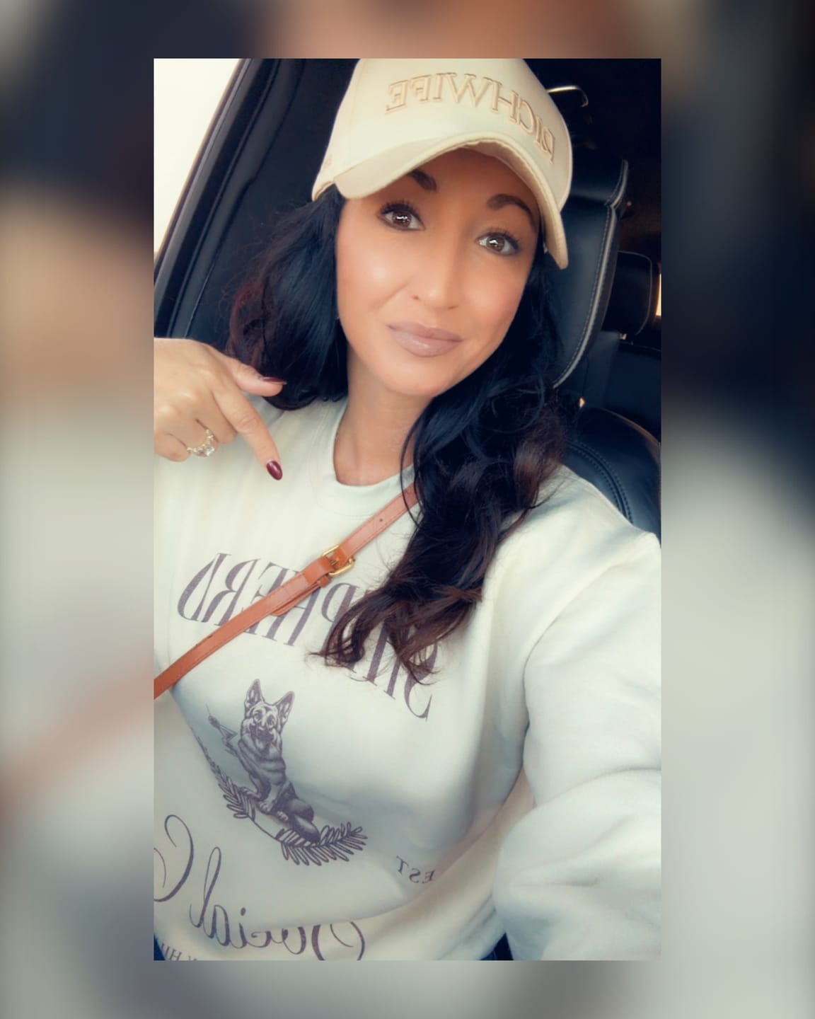 Customer photo review of German Shepherd  Social Club Sweatshirt