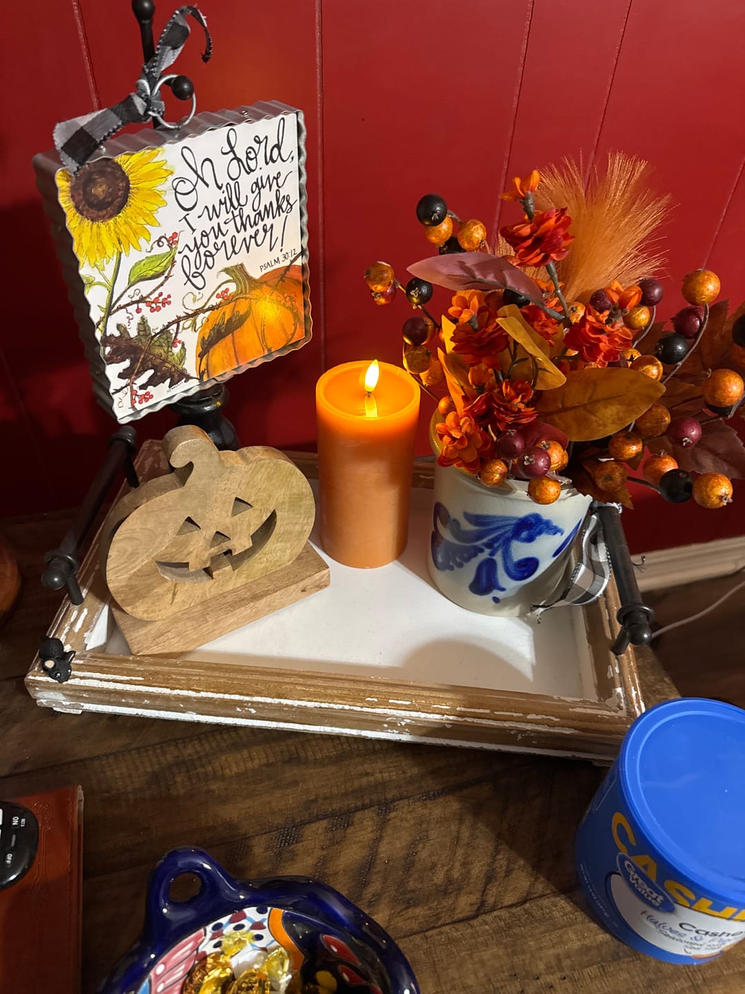 Customer photo review of Flameless Pumpkin Candles