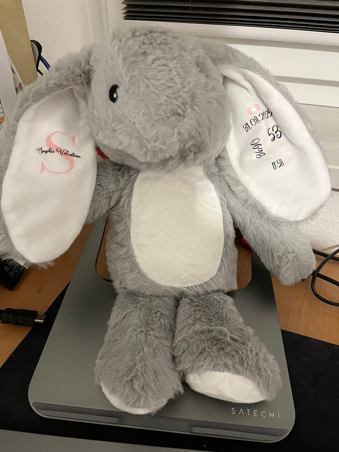Customer photo review of Zur Geburt - Kinder-Stoffhase