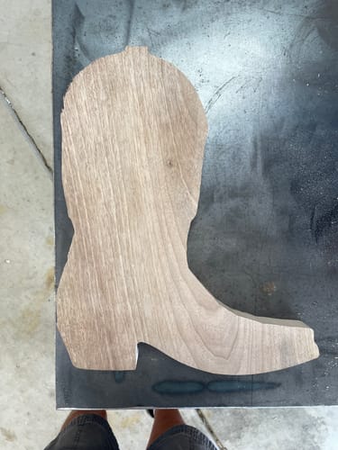 Customer photo review of High Performance Template Router Bit - 1/4" Spiral Down Cut Flush Trim Bit