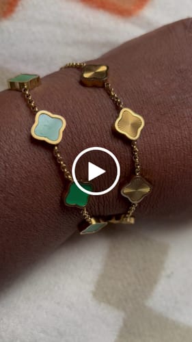 Customer video review of Celine Clover Bracelet
