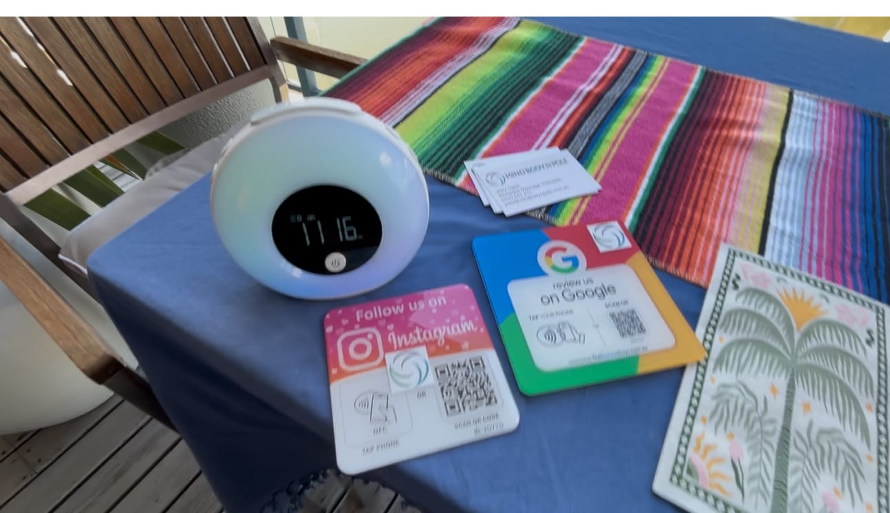 Customer photo review of Google Review NFC Plate +  QR Code