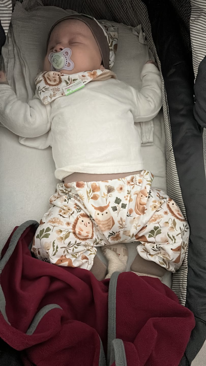 Customer photo review of Naturkind Biomode ® 3-teiliges MitwachsSet für Babys -Waldfreunde beige-