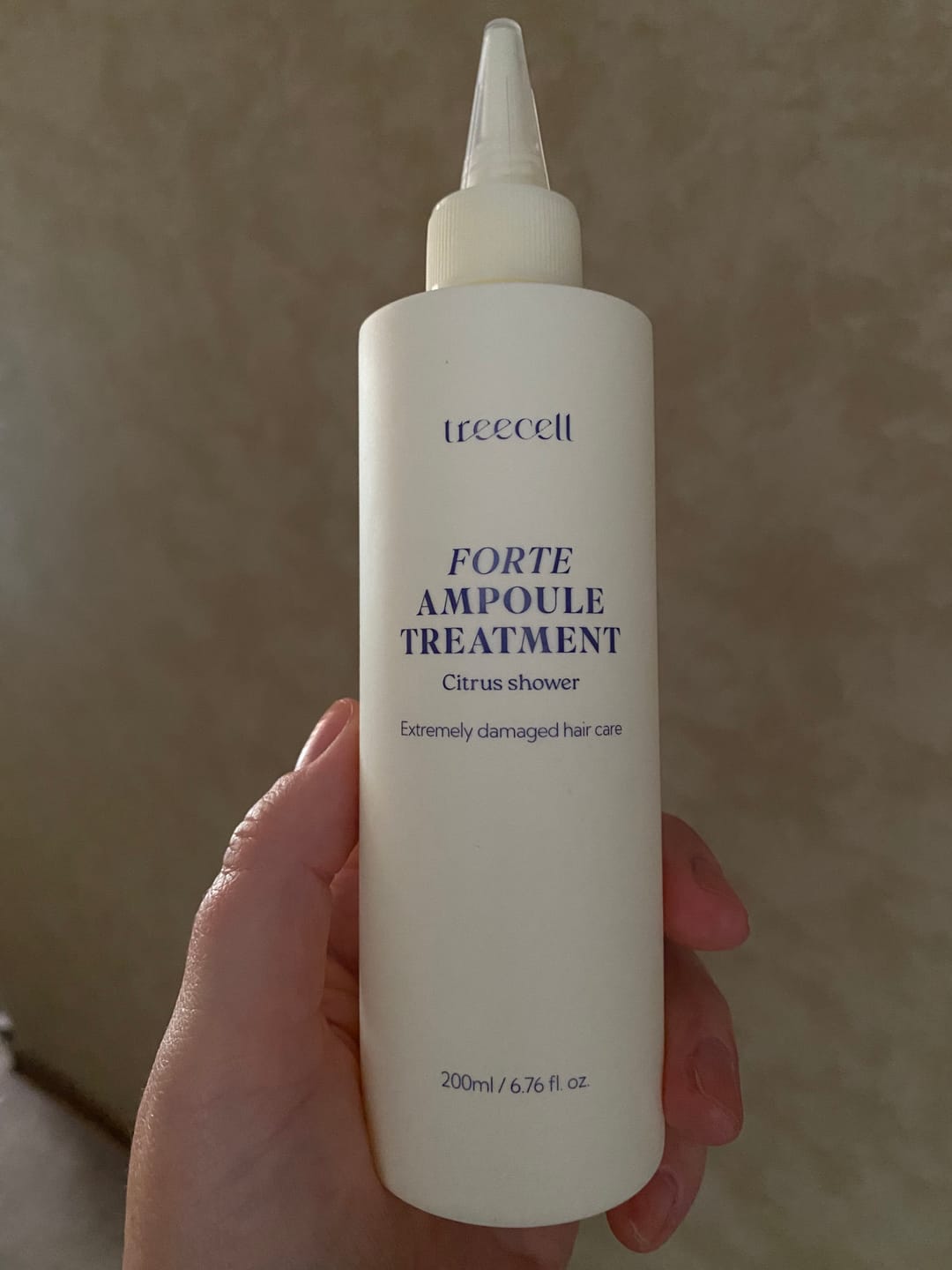 Customer photo review of Intensīva atjaunojoša matu maska Treecell Forte Ampoule Treatment