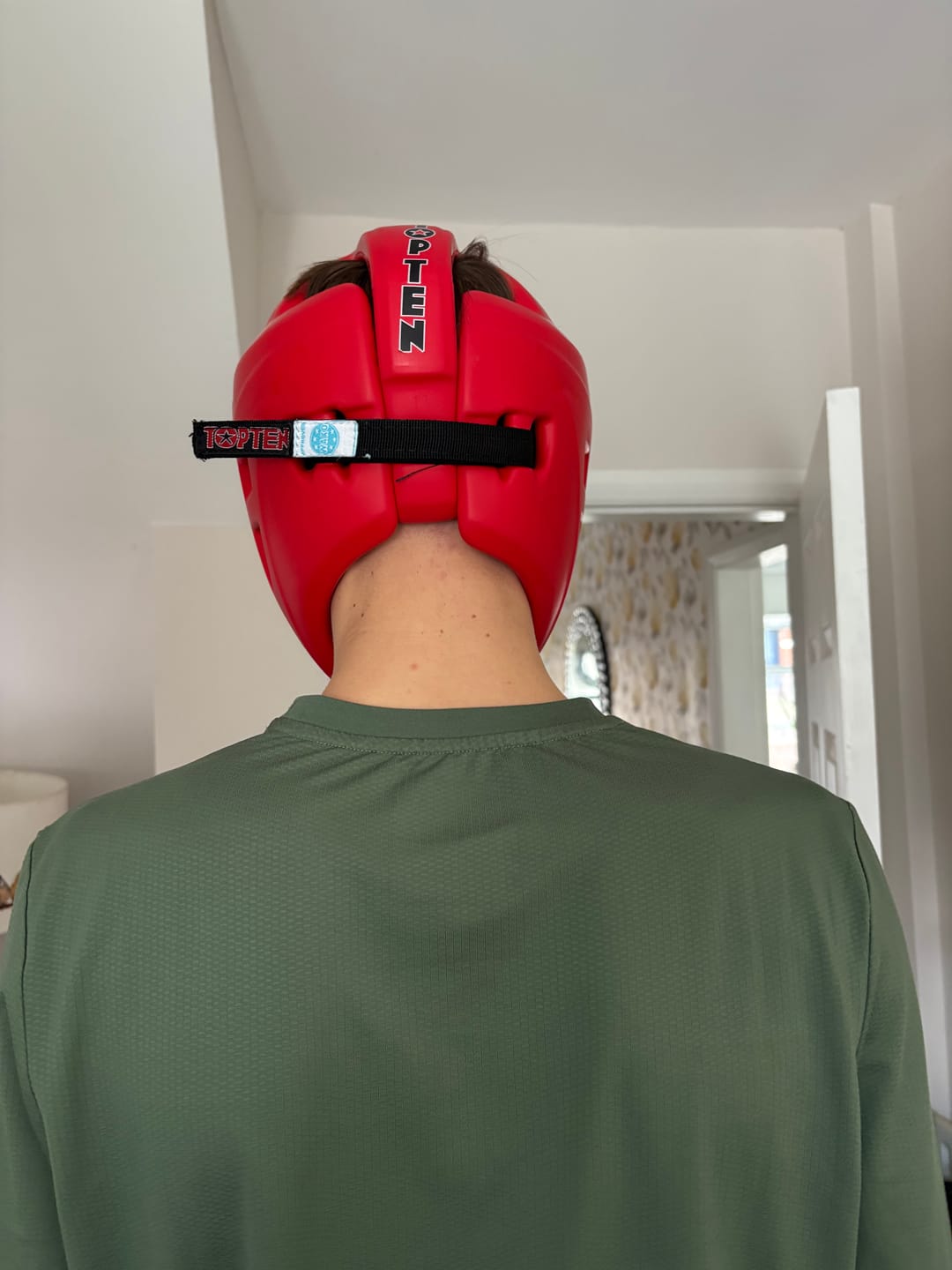 Customer photo review of TOP TEN Replacement Head Guard Strap with WAKO Label