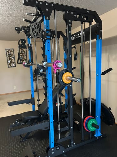 Customer photo review of Major Fitness B52 All-In-One Home Gym Smith Machine