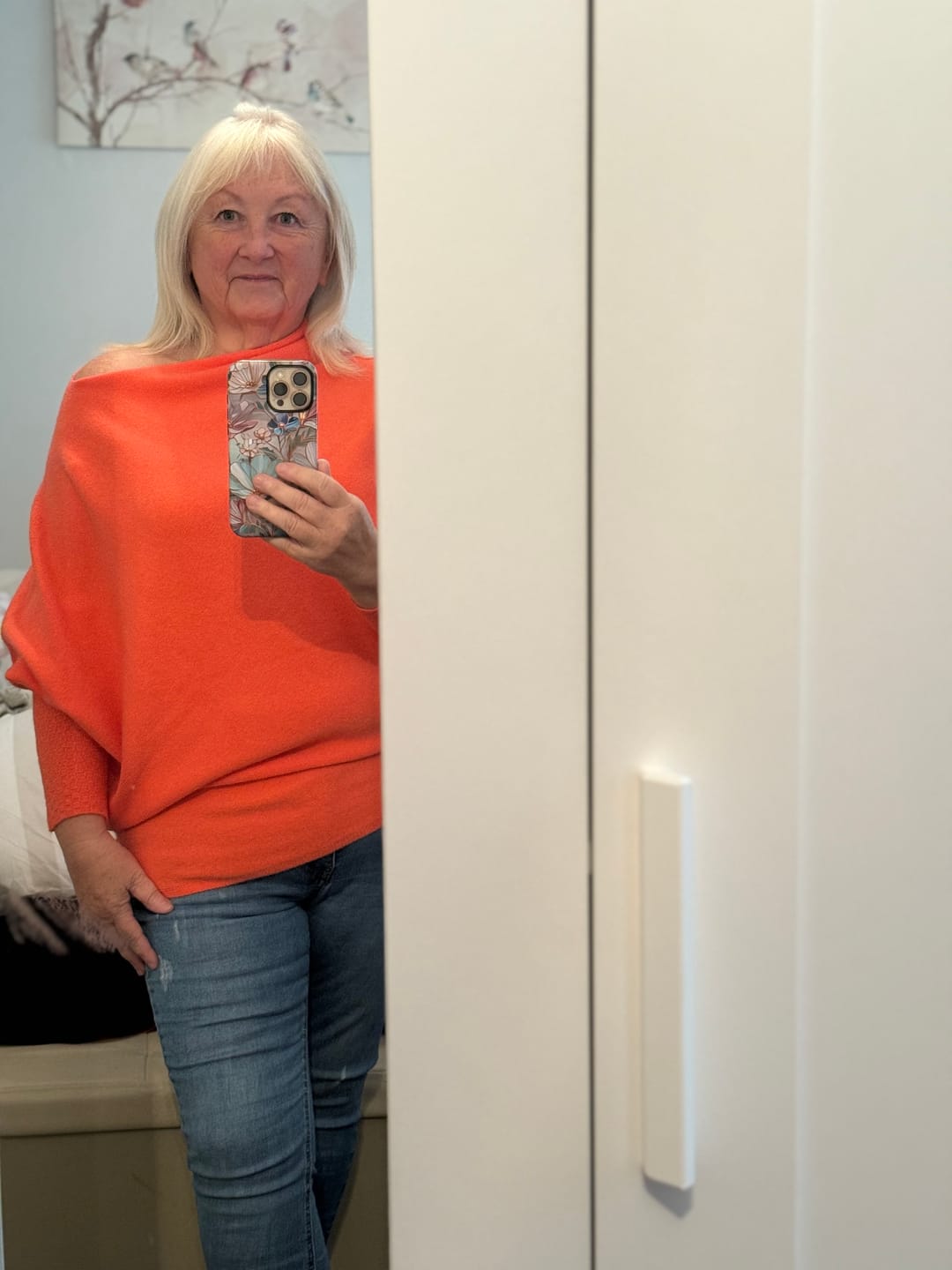Customer photo review of Asymmetric Slouch Italian Soft Knit