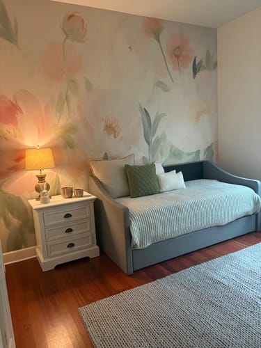 Petals in Pastel Wallpaper Mural in a customer's home - verified photo review