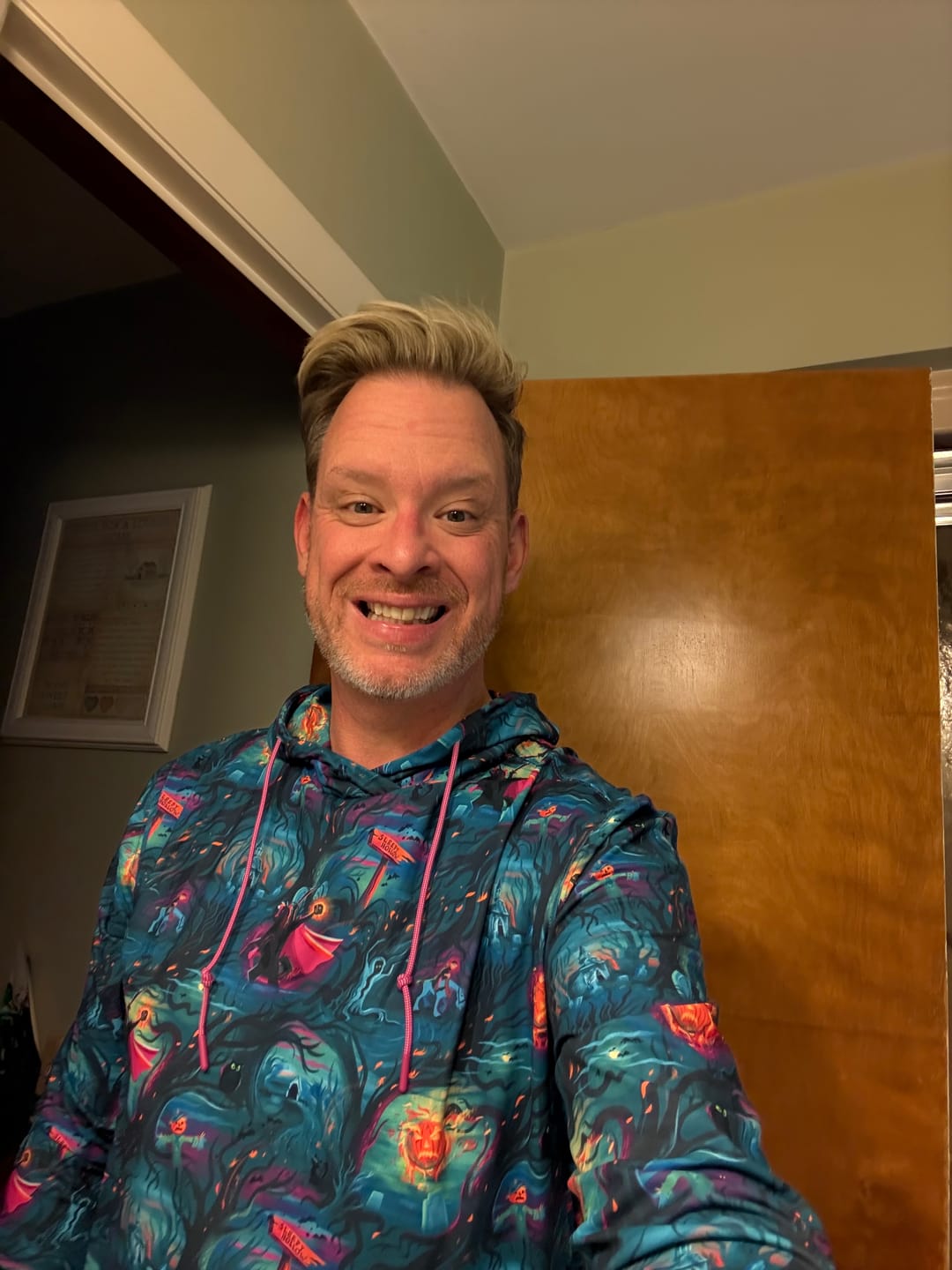 Customer photo review of Disney "Headless Havoc" – Performance Hoodie