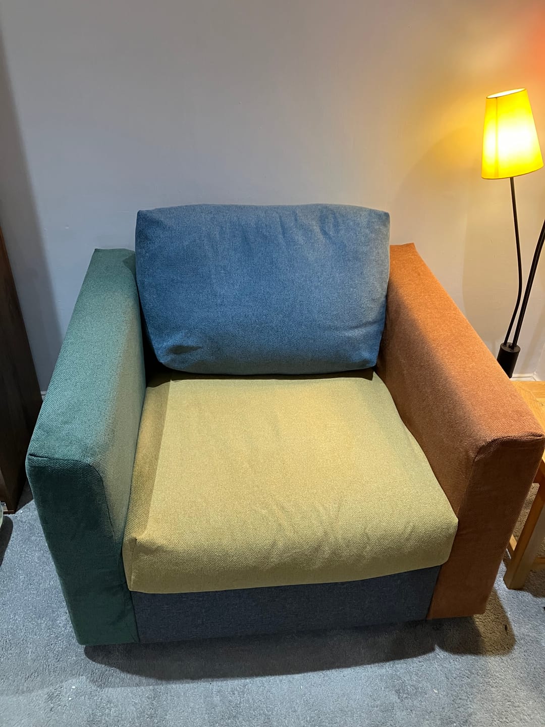Customer photo review of Plain Chenille Upholstery Fabric