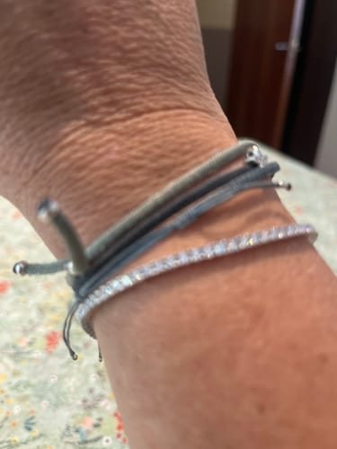 Customer photo review of MOISSANITE TENNIS BRACELET. - 2MM