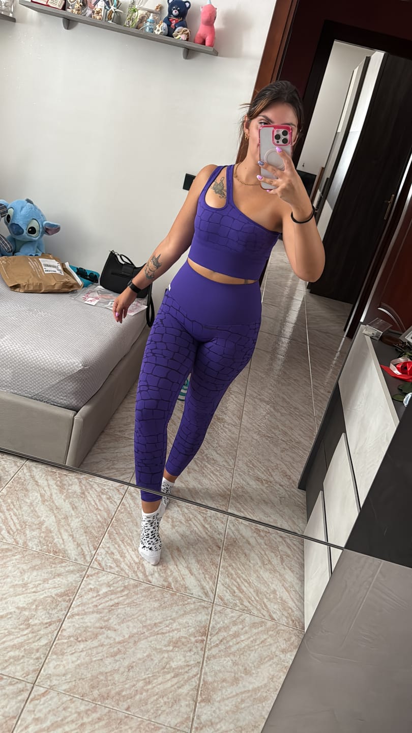 Customer photo review of Leggings Push Up All-up Cocco Viola