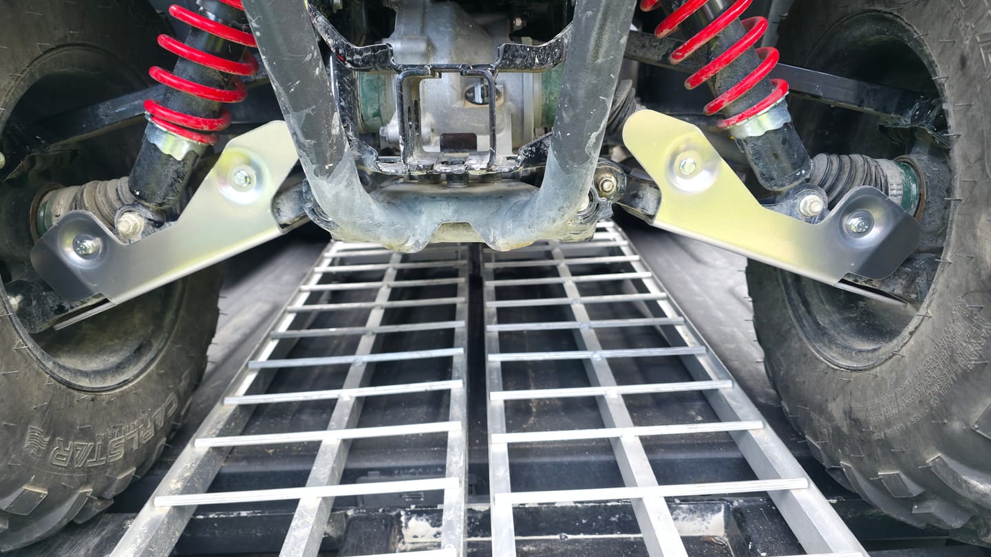 Customer photo review of A-arm & CV Boot Guard Kit — Suzuki KingQuad 450/500/700/750 (2005+)