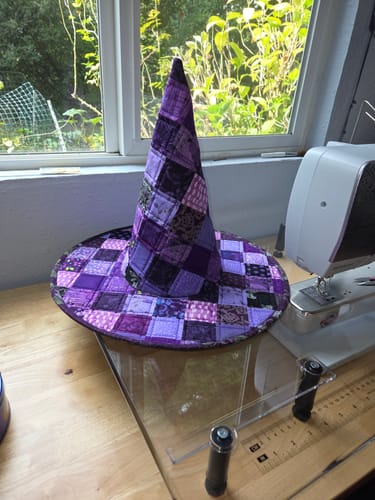 Customer photo review of Spellbound Quilted Witch Hat Sewing Pattern | Digital PDF Pattern