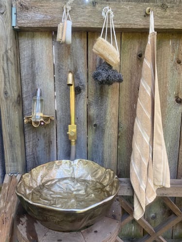 Customer photo review of Brass Outdoor Faucet