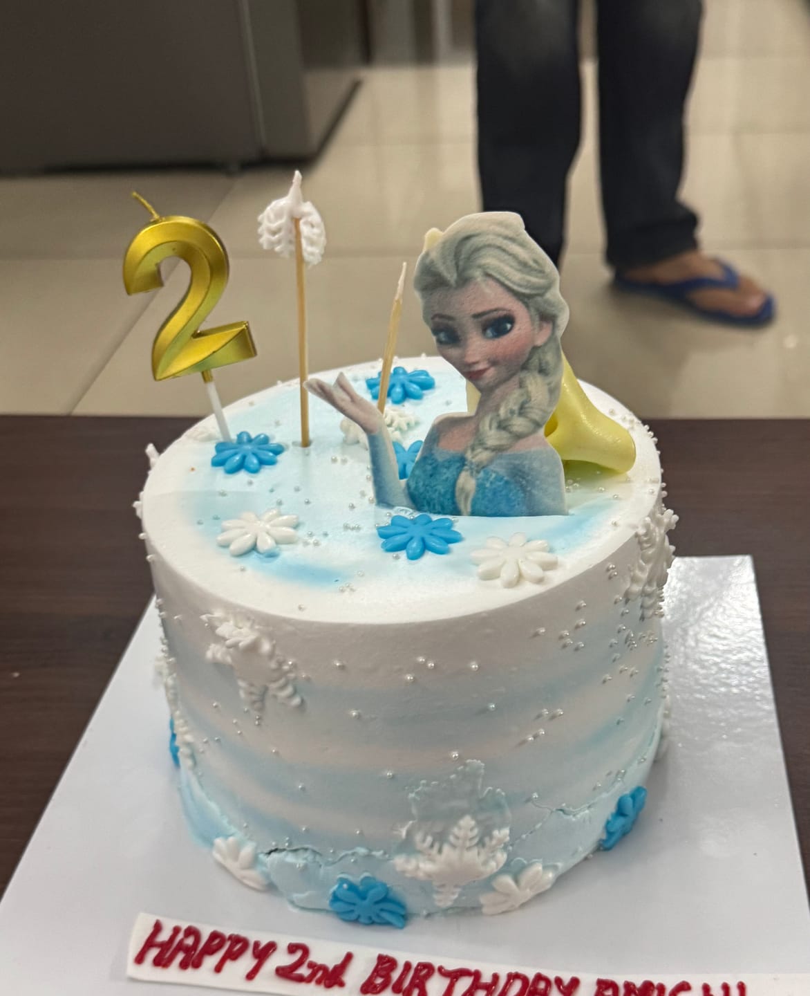 Customer photo review of Frozen Birthday Cake