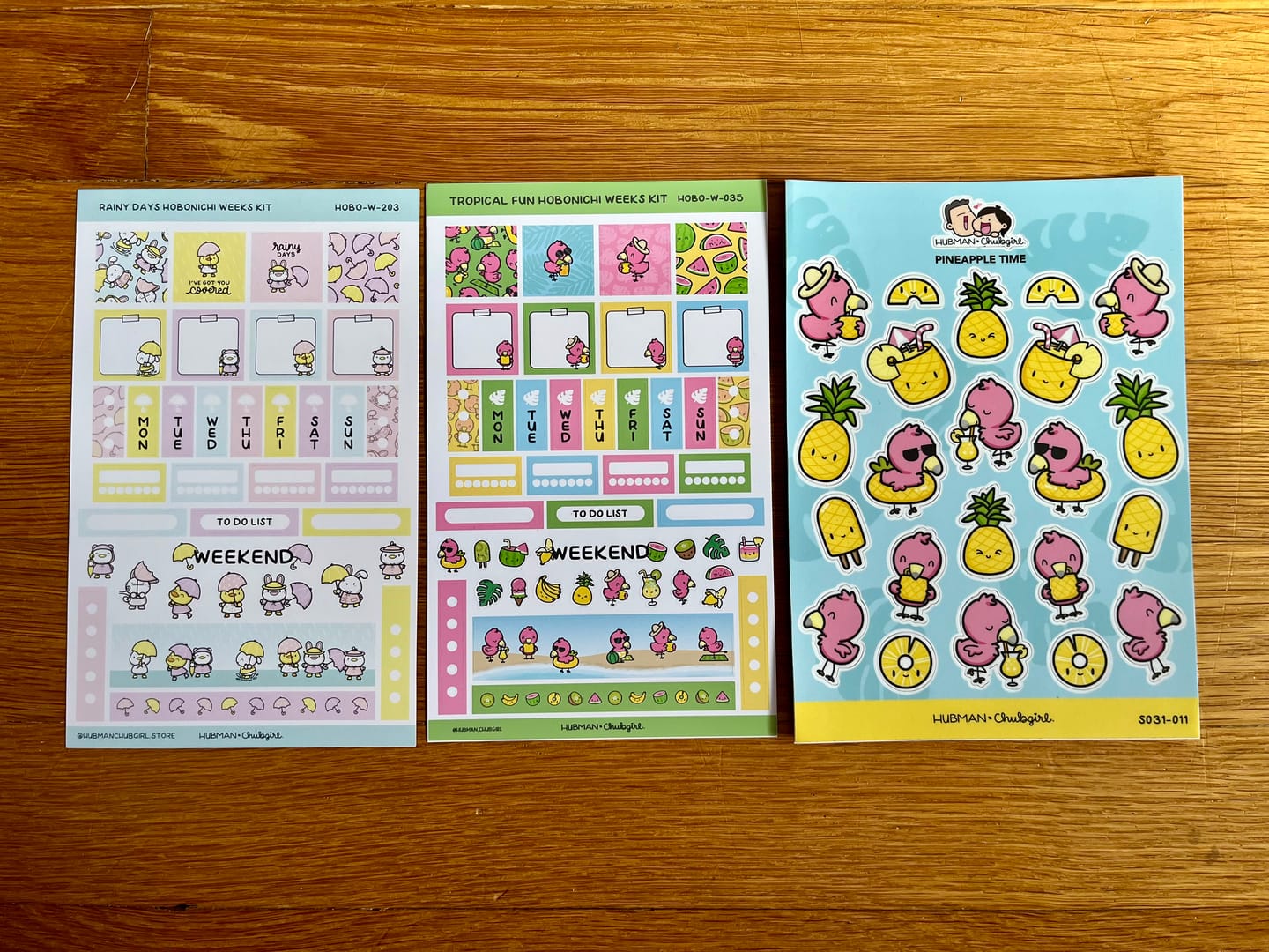Customer photo review of Sticker Sheet - Pineapple Time
