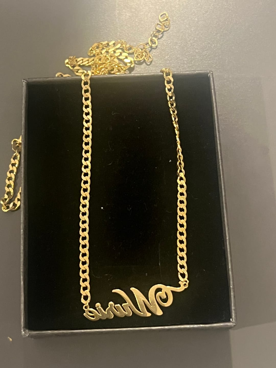 Customer photo review of Personalized Name Necklace
