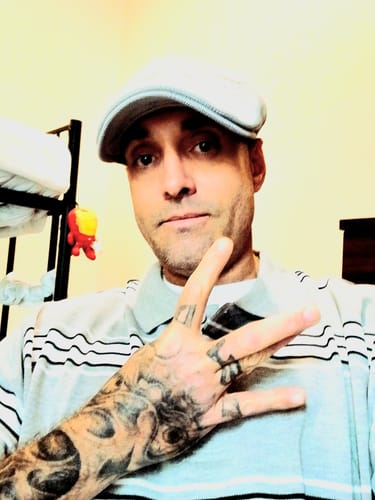 Customer photo review of Caltop Short Sleeve Striped Polo Shirt